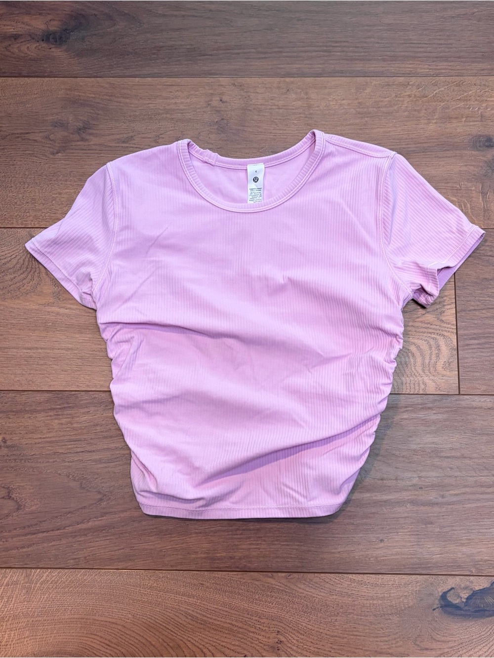 Lululemon “All it Takes” Ribbed Top - Light Pink - Picture 2 of 3